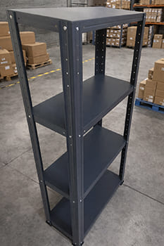 Оцинкований стелаж з полімерним покриттям, колір ral-7016