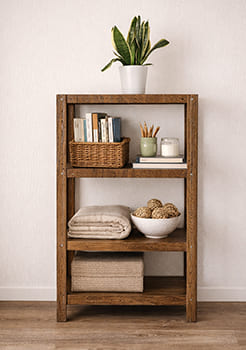 Стелаж для дома метал під дерево