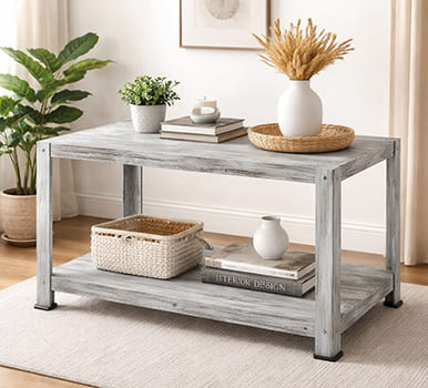 Стелаж для дома (колір ясен) метал під дерево