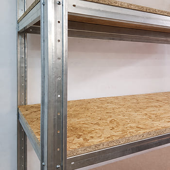 Оцинковані стелажі з полицями ОСБ